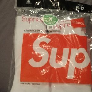 Supreme Hanes socks limited edition